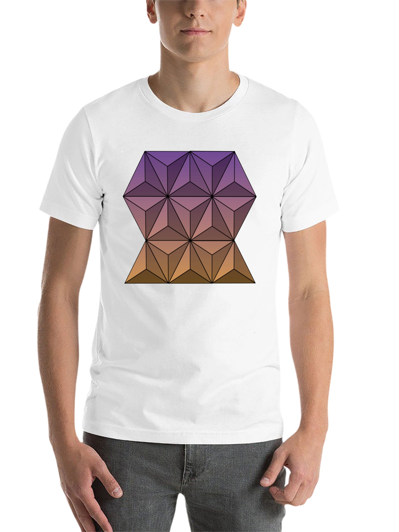 Black Geometric T-Shirt - Epcot Inspired Design view 14