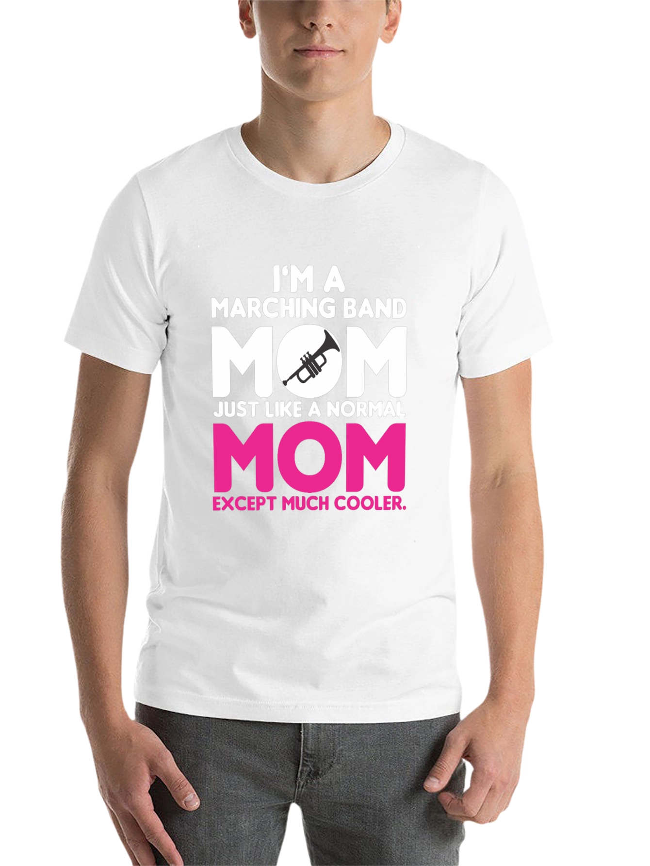 Black Marching Band Mom T-Shirt - Cooler Than Normal! view 14