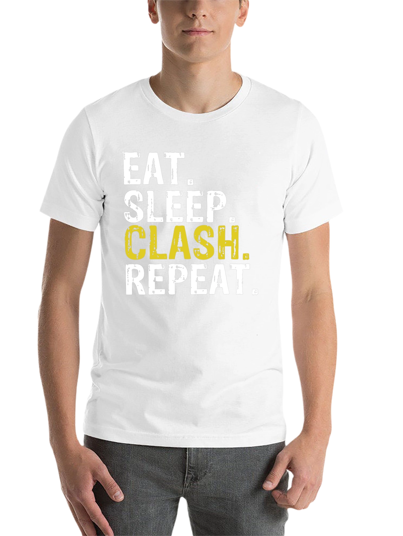 Black Eat Sleep Clash Repeat Black T-Shirt view 14