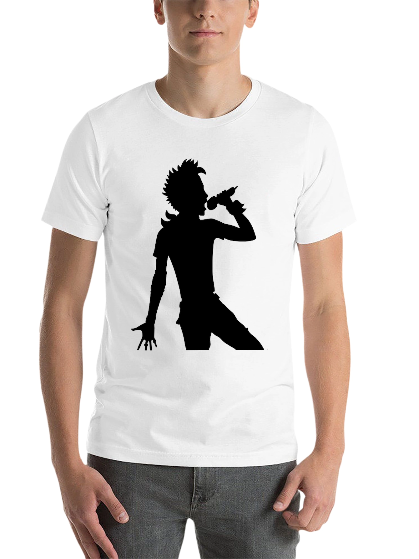 Black Silhouette Singer Black T-Shirt view 14