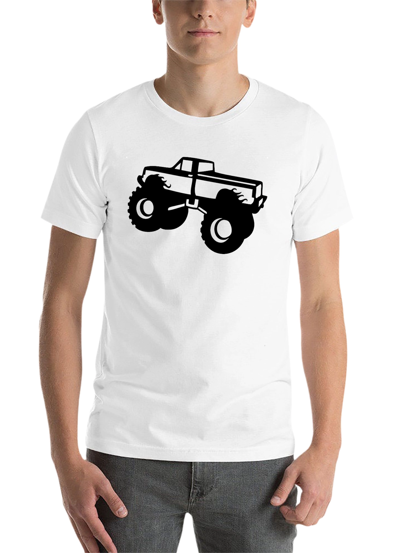 Black Monster Truck Graphic T-Shirt view 14