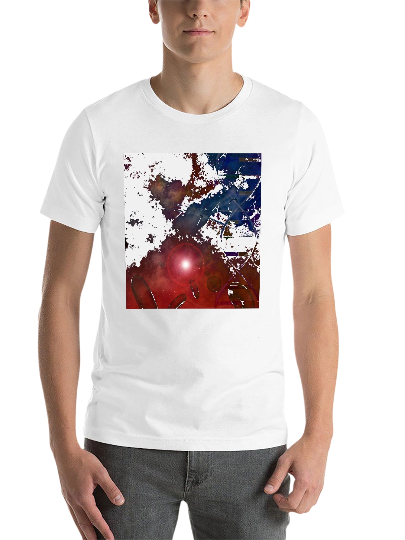 Black Cosmic Dream Black T-Shirt view 14