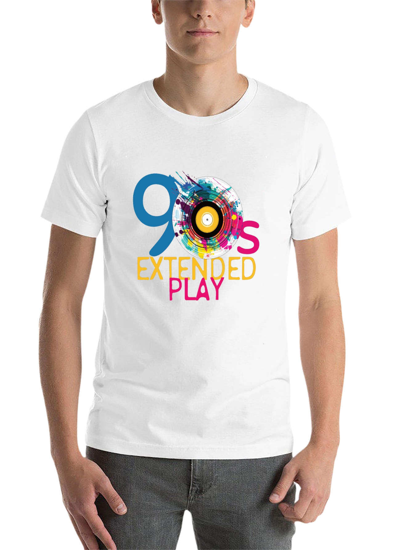 Black 90's Extended Play T-Shirt view 14