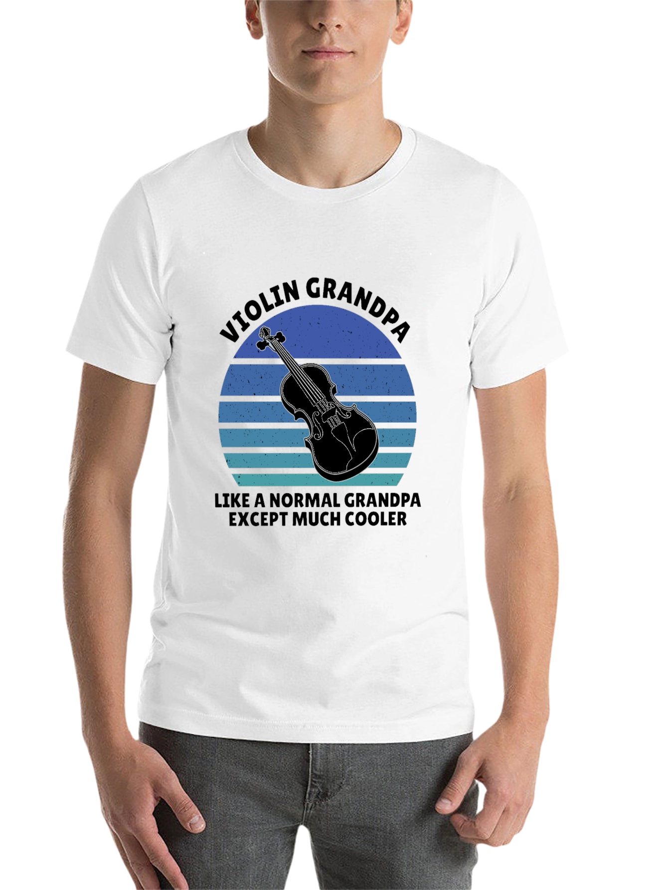 Black Violin Grandpa T-Shirt - Cool Musician Grandfather Tee view 14