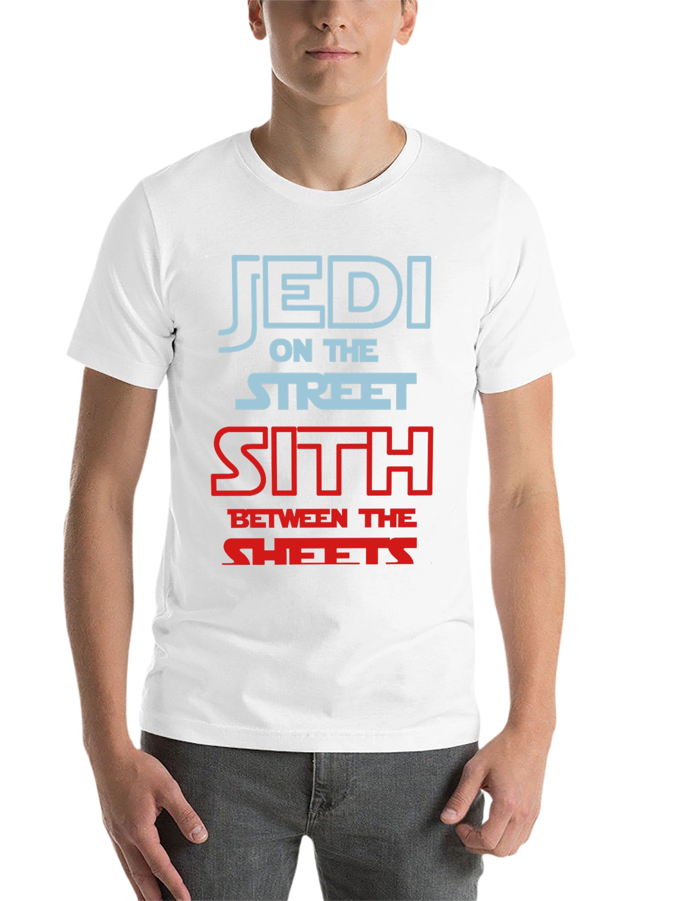 Black Jedi on the Street Sith in the Sheets T-Shirt view 14