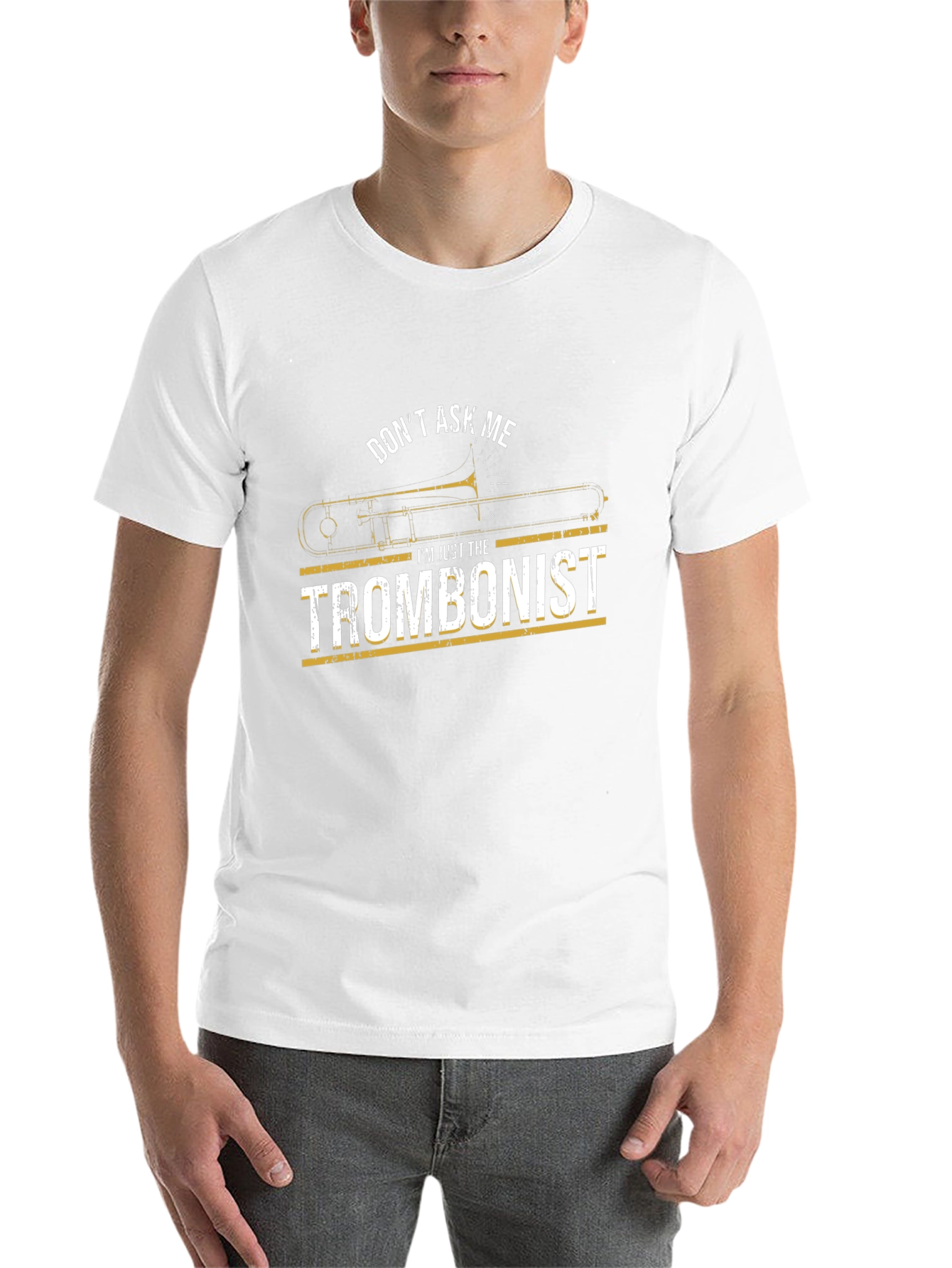 Don't Ask Me Trombonist Black T-Shirt - 14
