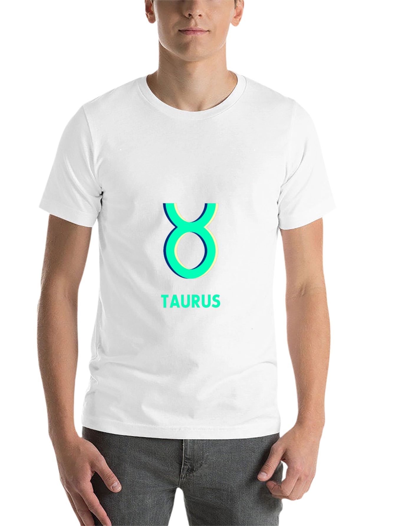 Black Taurus Zodiac Sign Black T-Shirt view 14