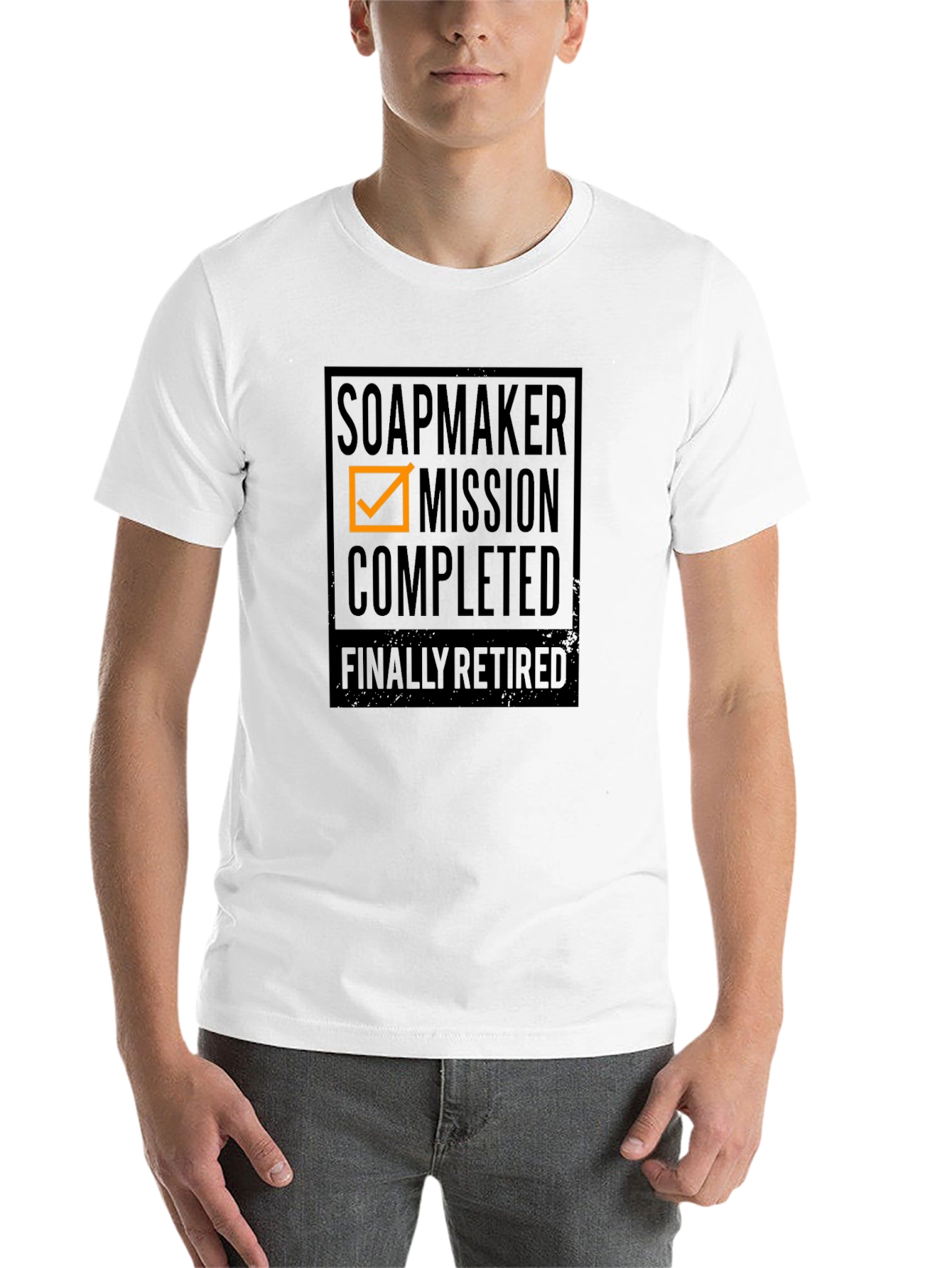 Black Soapmaker Mission Completed Retirement T-Shirt view 14