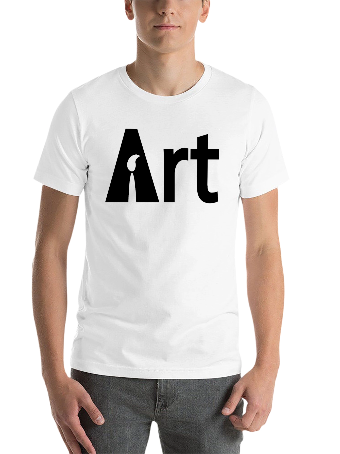 Black Art Graphic Tee - Stylish Black T-Shirt view 14