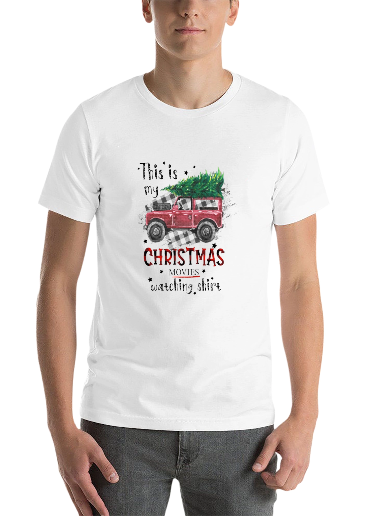 Black Christmas Movie Watching Shirt view 14