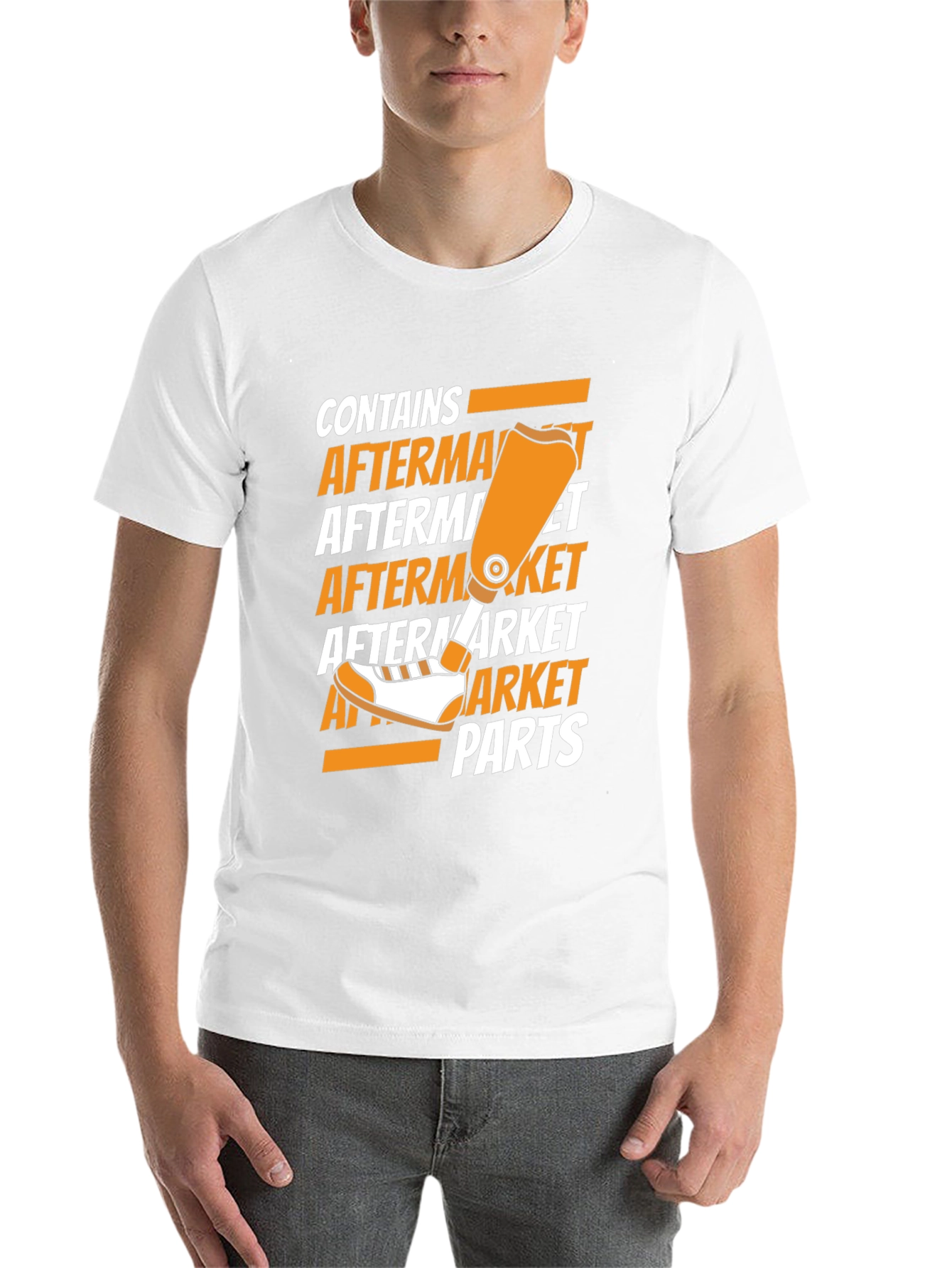 Black Aftermarket Parts T-Shirt view 14