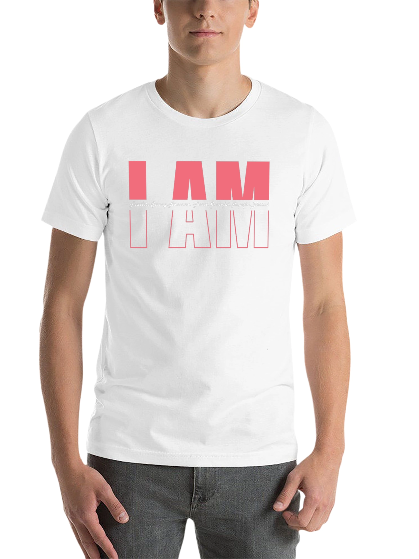 Black Empowering I AM T-Shirt - Black view 14