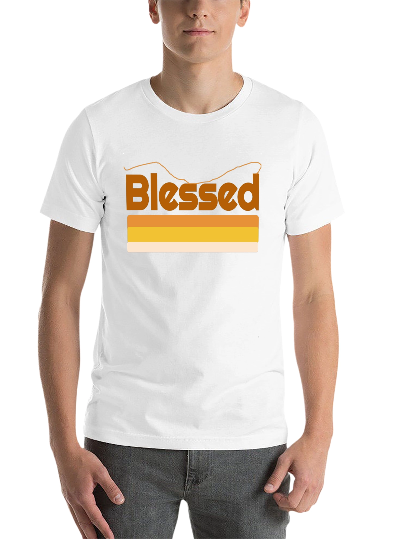 Black Blessed Graphic T-Shirt - Retro Style view 14