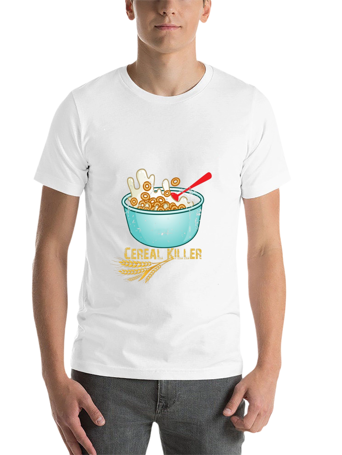 Black Cereal Killer T-Shirt - Funny Breakfast Pun Tee view 14