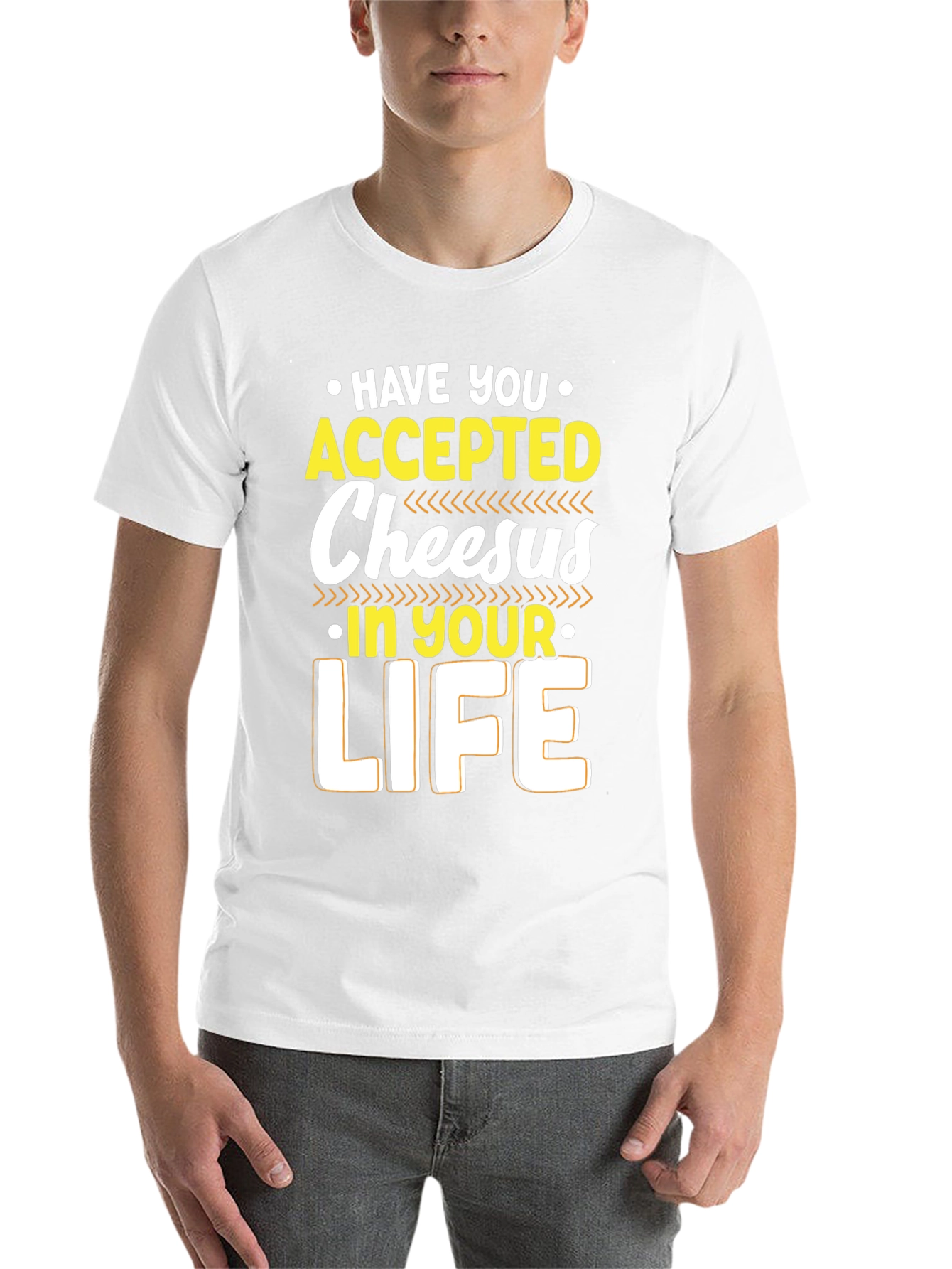 Have You Accepted Cheesus T-Shirt - Funny Graphic Tee - 14