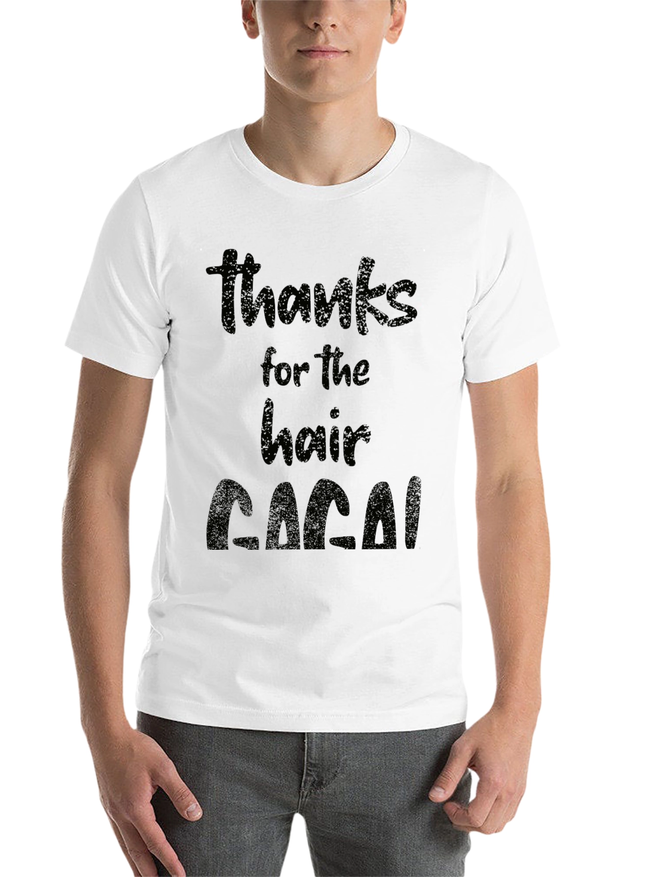 Black Thanks for the Hair T-Shirt - Funny Dad Gift view 14