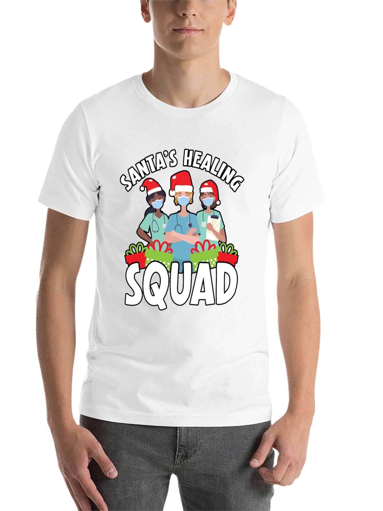 Santa's Healing Squad Christmas T-Shirt - 14