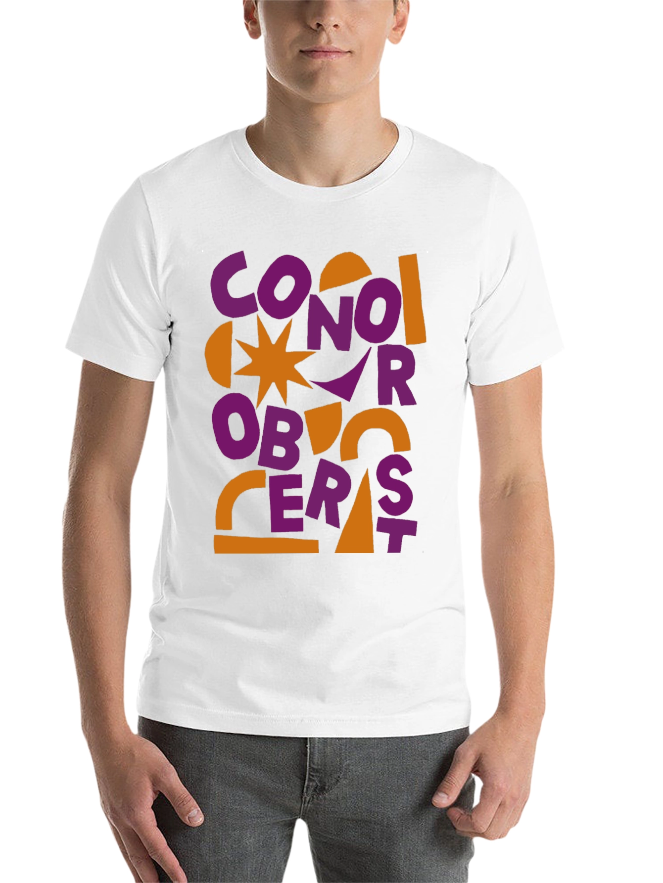 Black Conor Oberst Graphic Tee - Abstract Style view 14