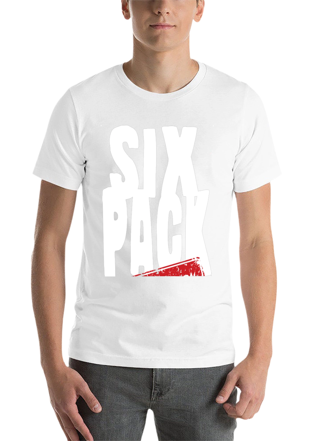 Black Six Pack Graphic Tee - Black Cotton T-Shirt view 14