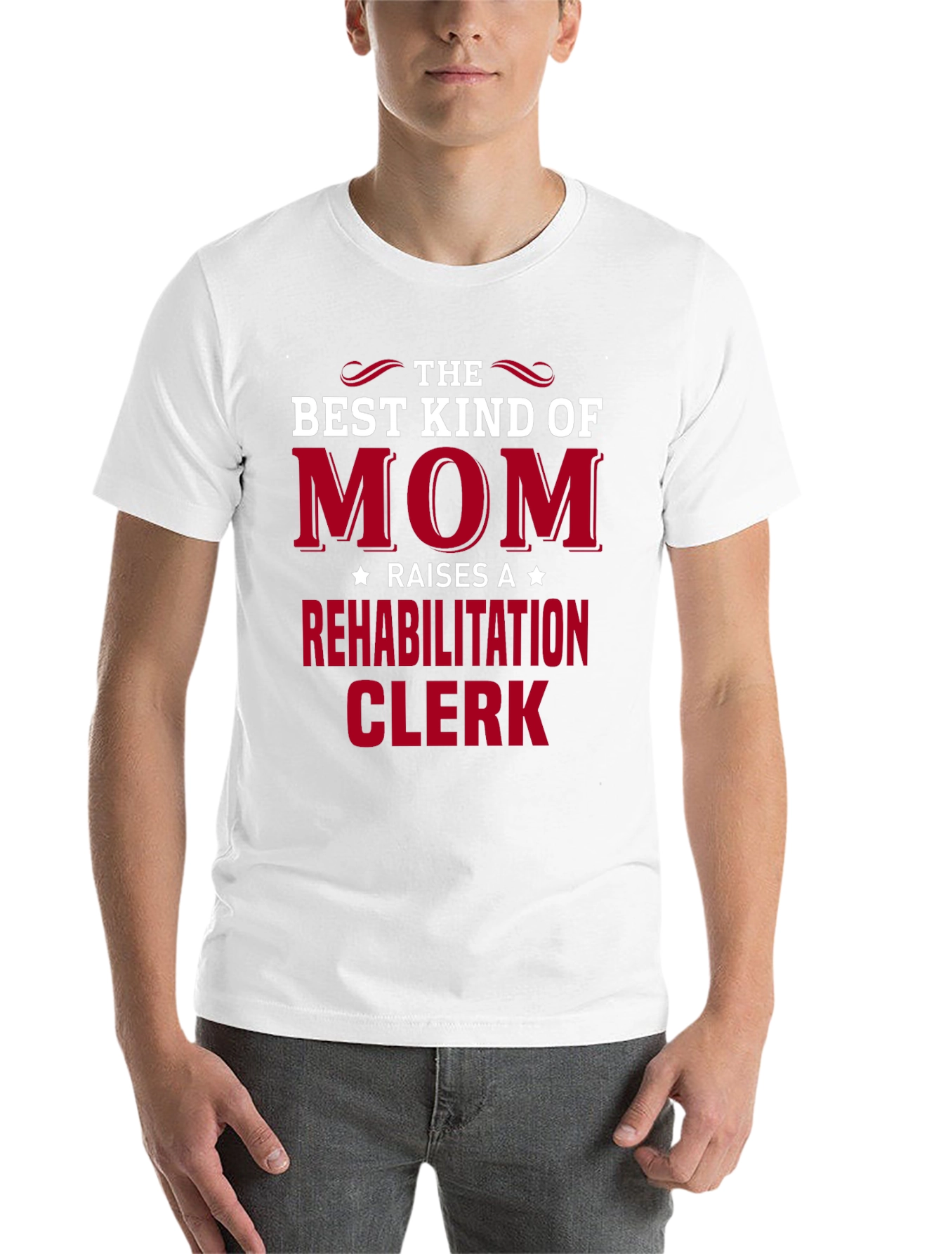 Black Best Kind of Mom Rehabilitation Clerk T-Shirt view 14