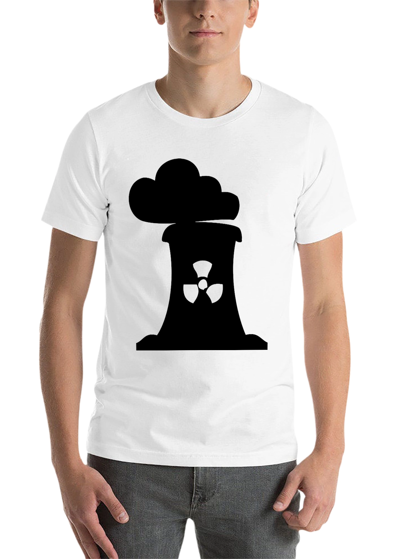 Black Nuclear Power Plant Graphic T-Shirt view 14