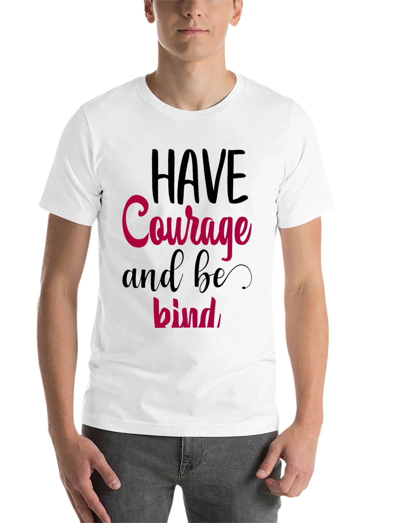 Black Have Courage and be Kind Graphic Tee view 14