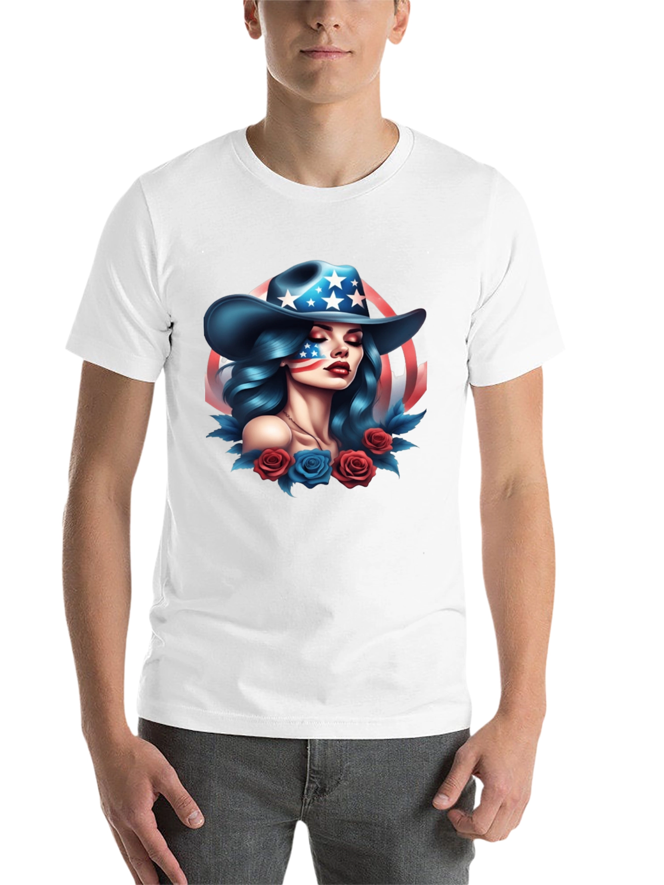 Black American Girl Graphic Tee - Patriotic Style view 14