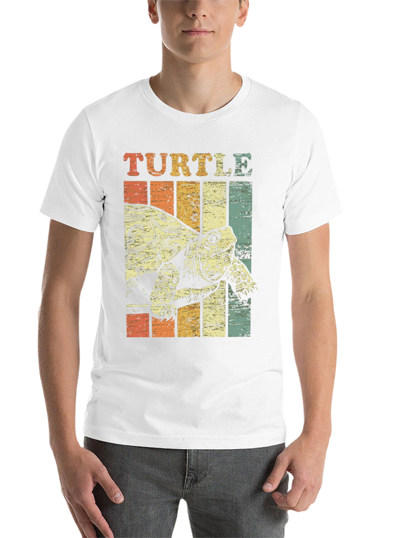 Vintage Turtle Graphic Tee - Retro Style - 14