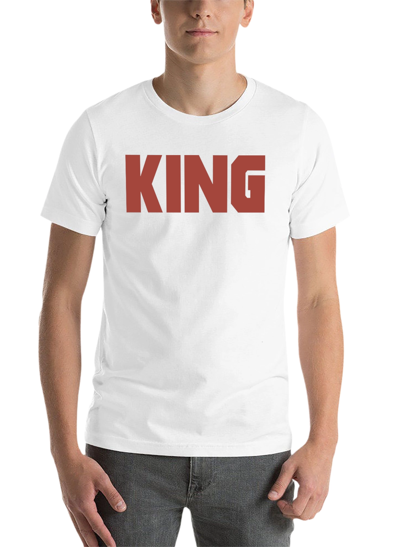Black Bold King Graphic Tee - Black Crew Neck Shirt view 14
