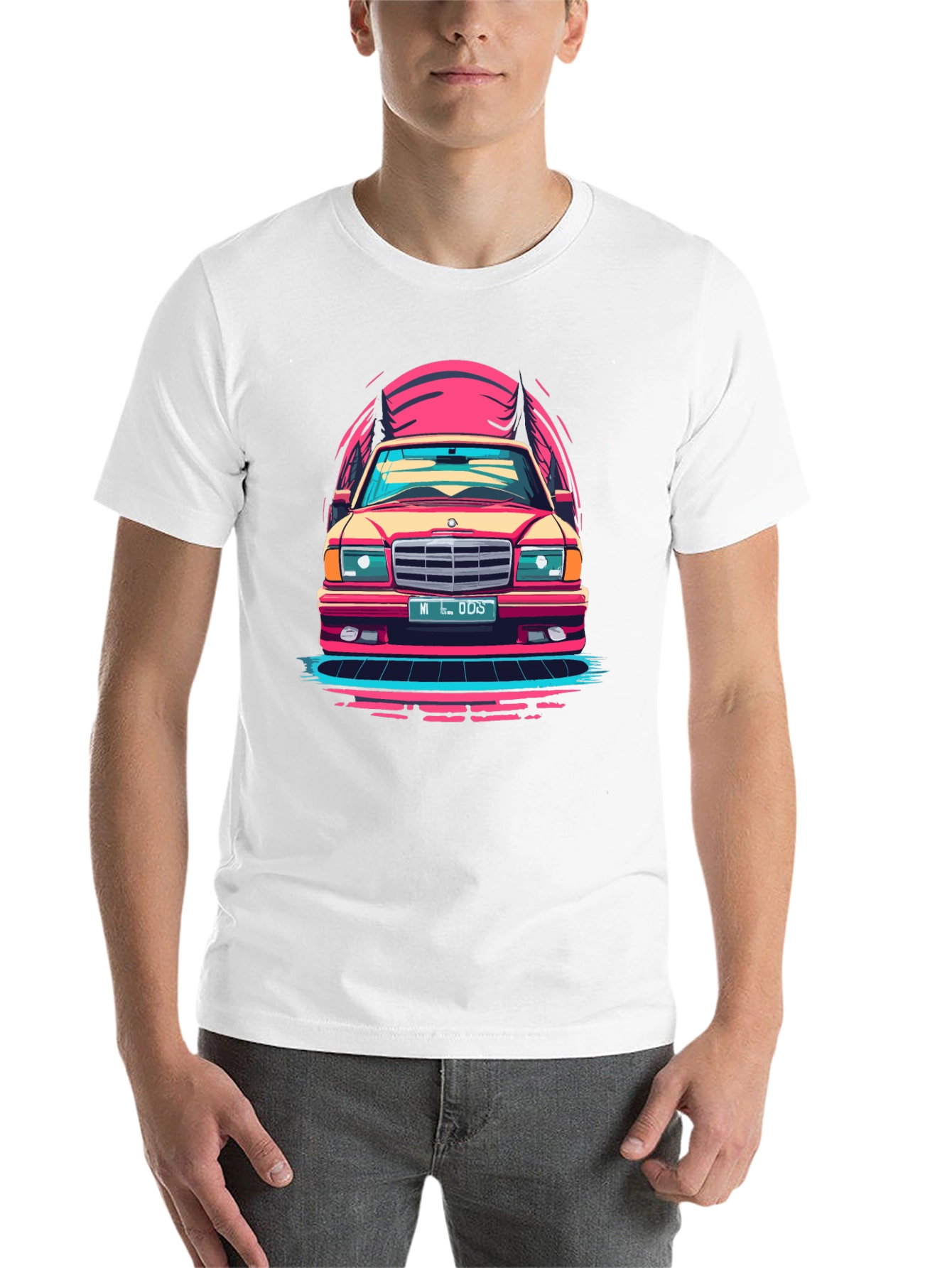 Black Retro Car Graphic T-Shirt - Classic Ride Design view 14
