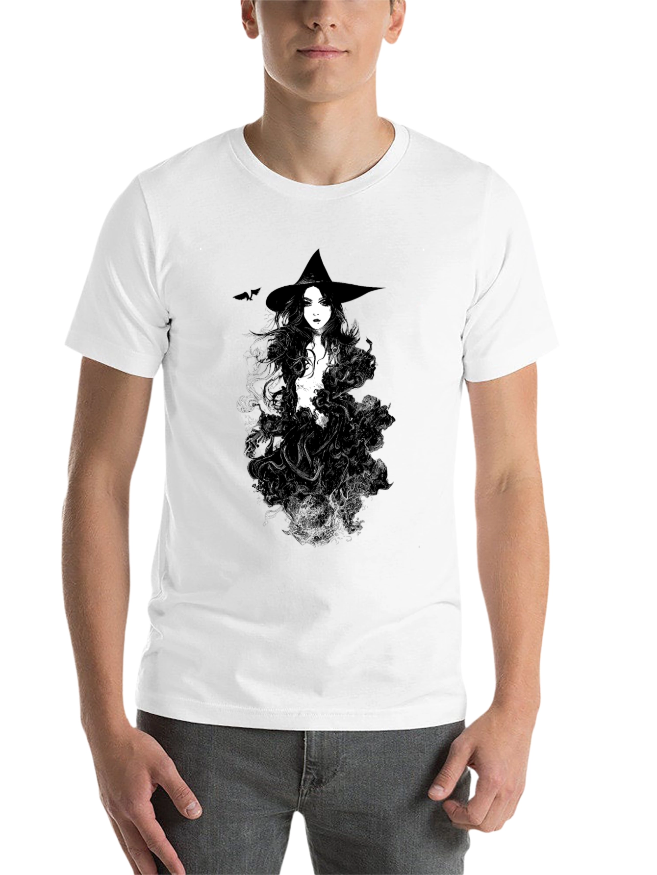 Black Witch Graphic Black T-Shirt view 14