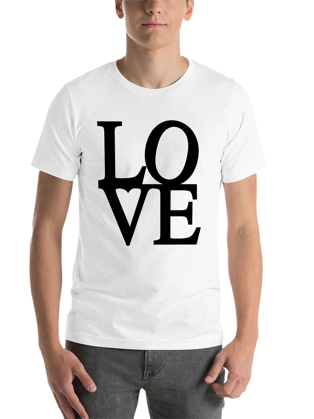 Black Love Graphic Print Tee - Stylish Black T-Shirt view 14