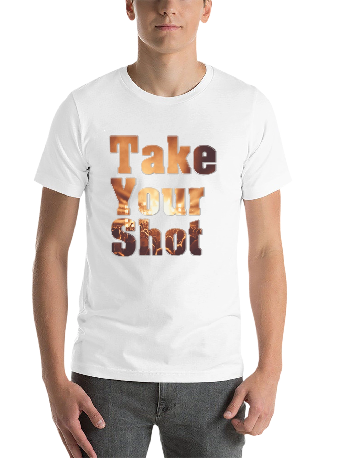 Black Take Your Shot Graphic T-Shirt view 14