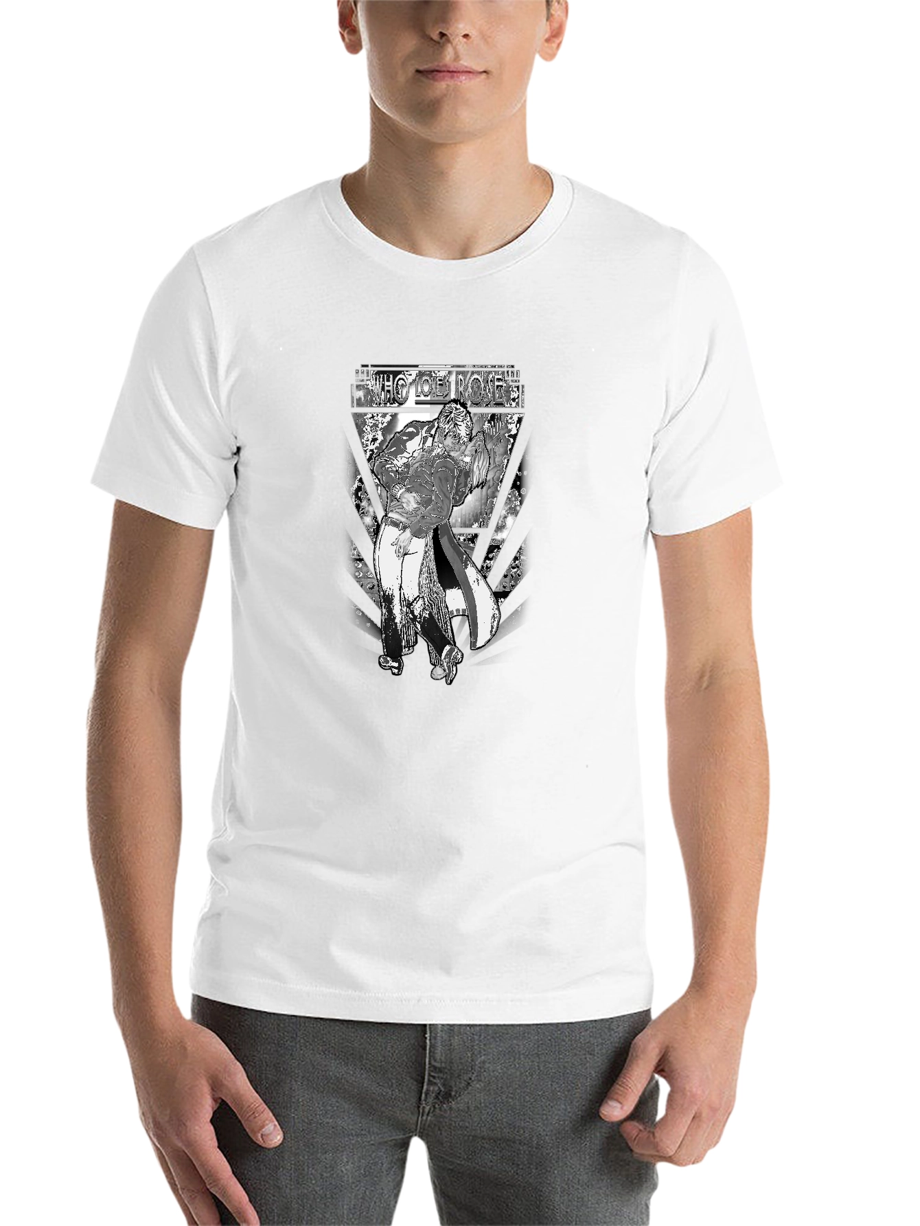 Black Who Joe Roses Graphic Tee - Black view 14