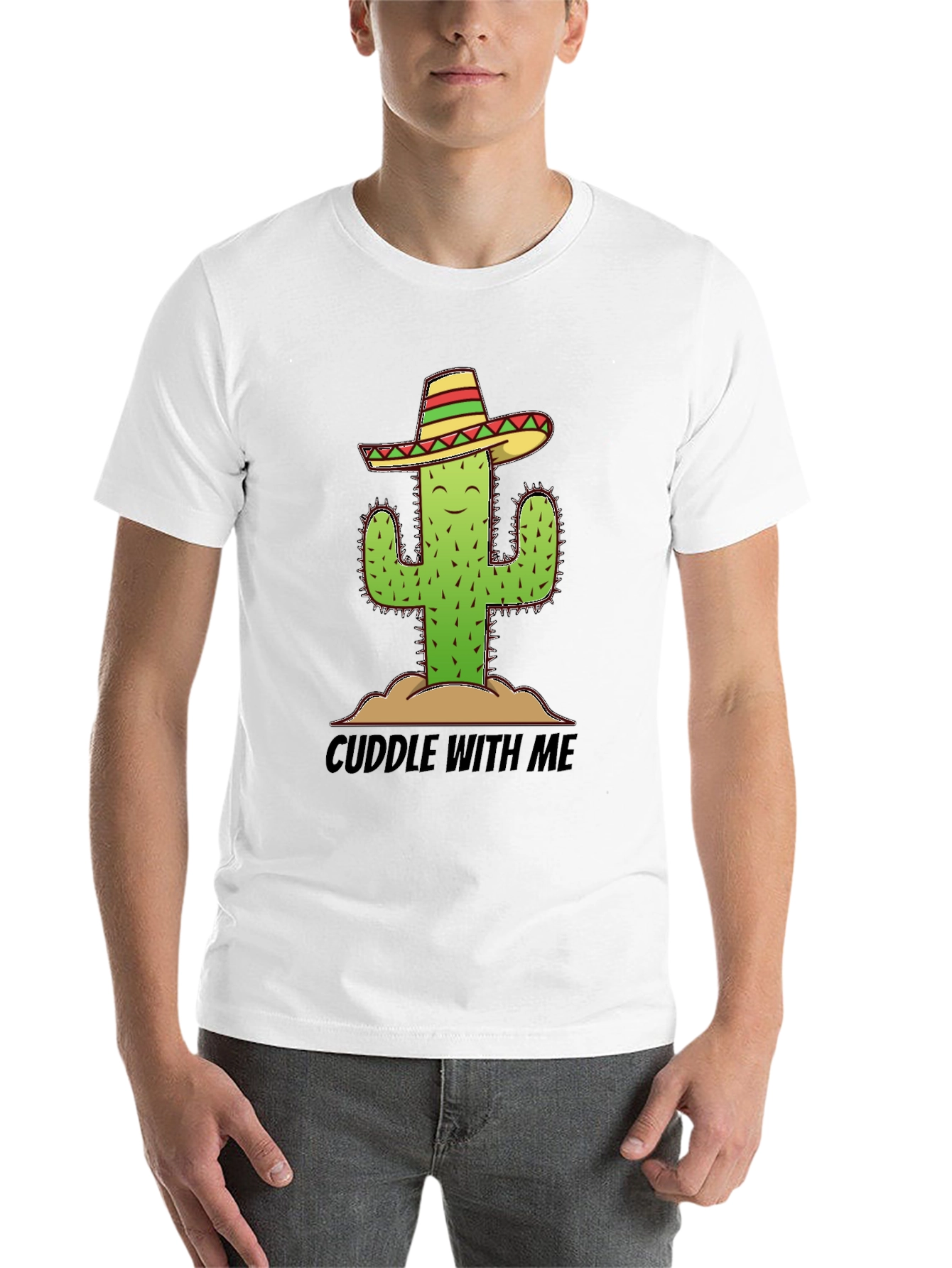 Black Cuddle With Me Cactus Sombrero Graphic Tee view 14