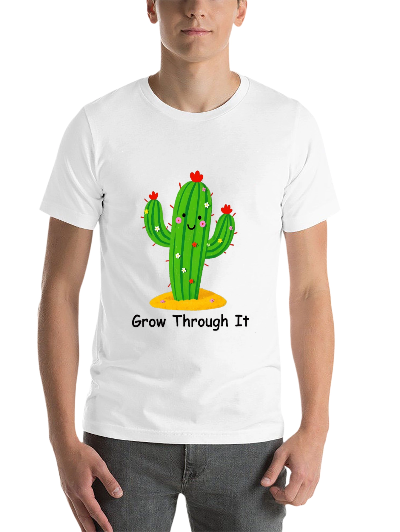 Black Cactus Graphic Tee - Grow Through It view 14