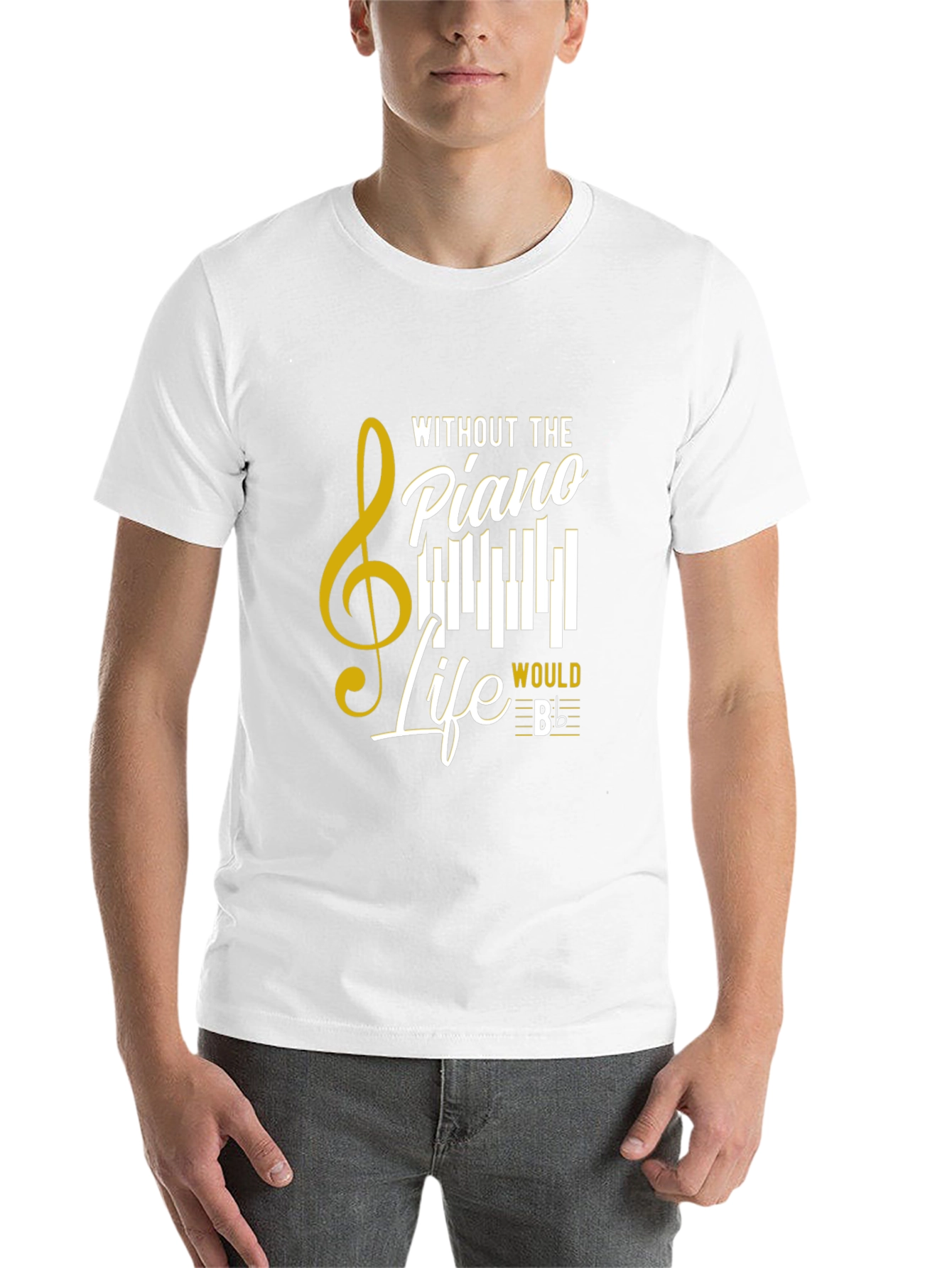 Black Piano Life T-Shirt - Music Lover Tee view 14