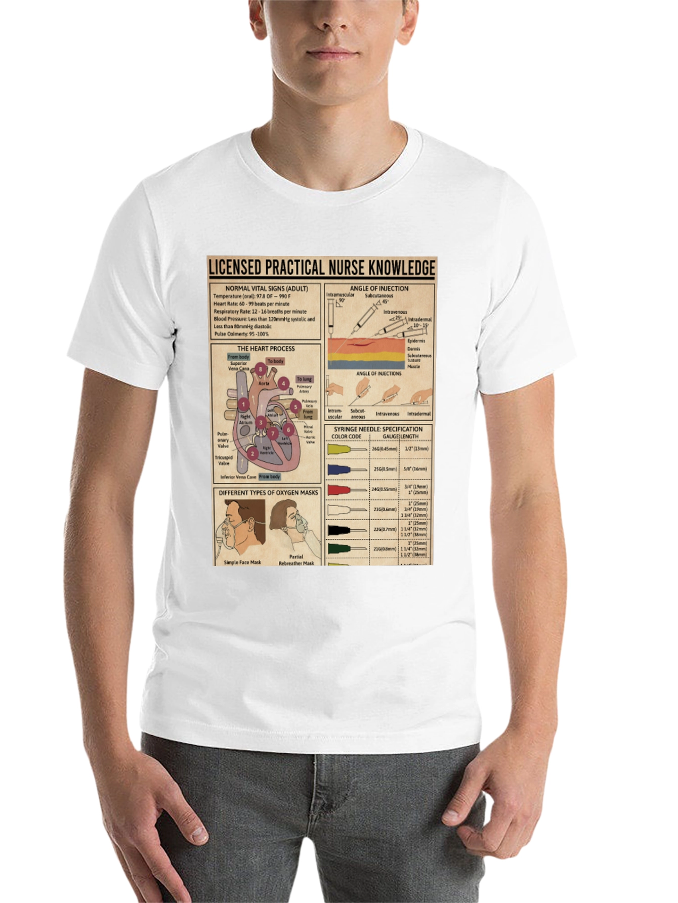 Black Nurse Knowledge Graphic T-Shirt view 14