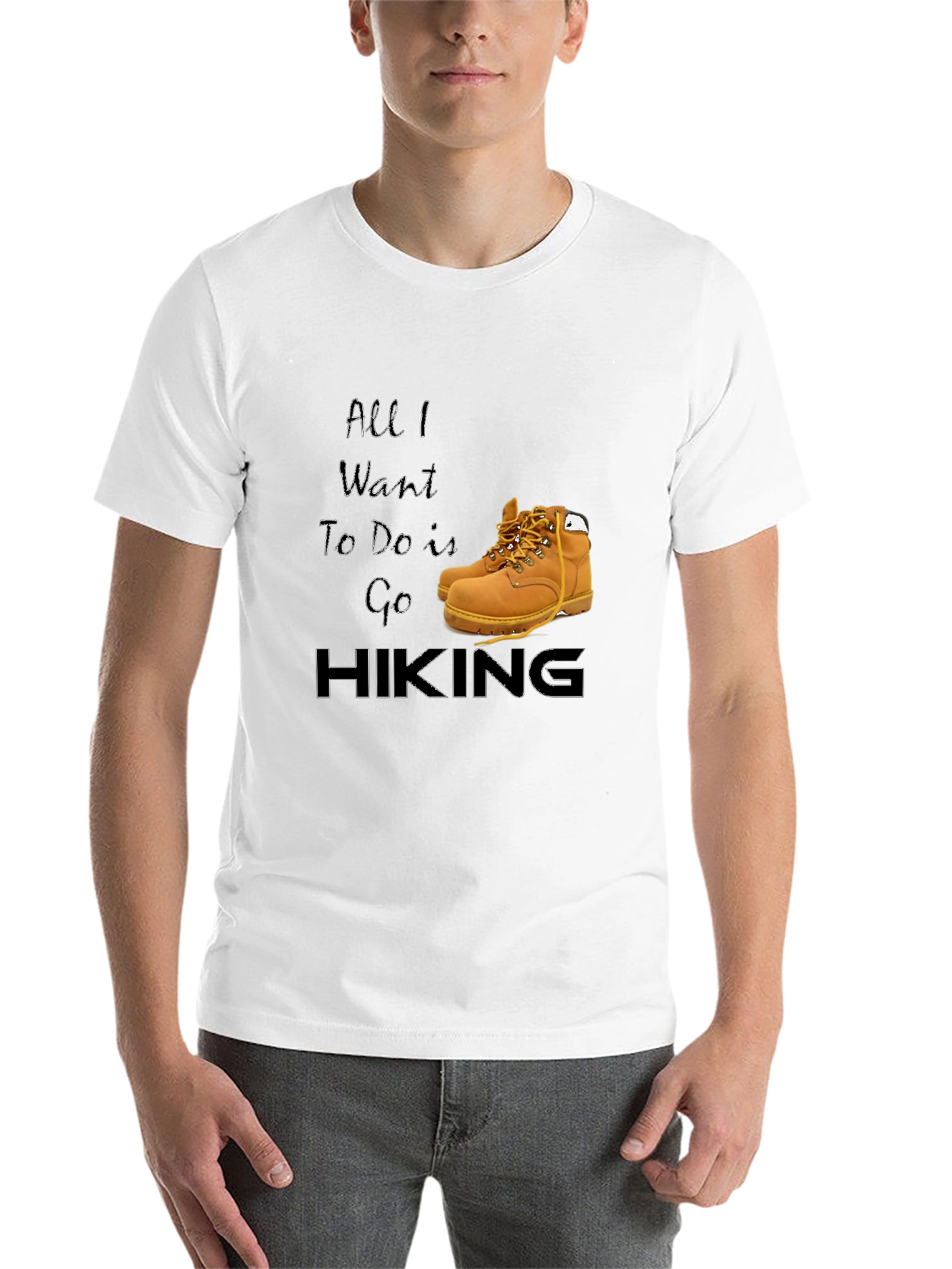 Black Hiking Lover's T-Shirt - Adventure Awaits! view 14