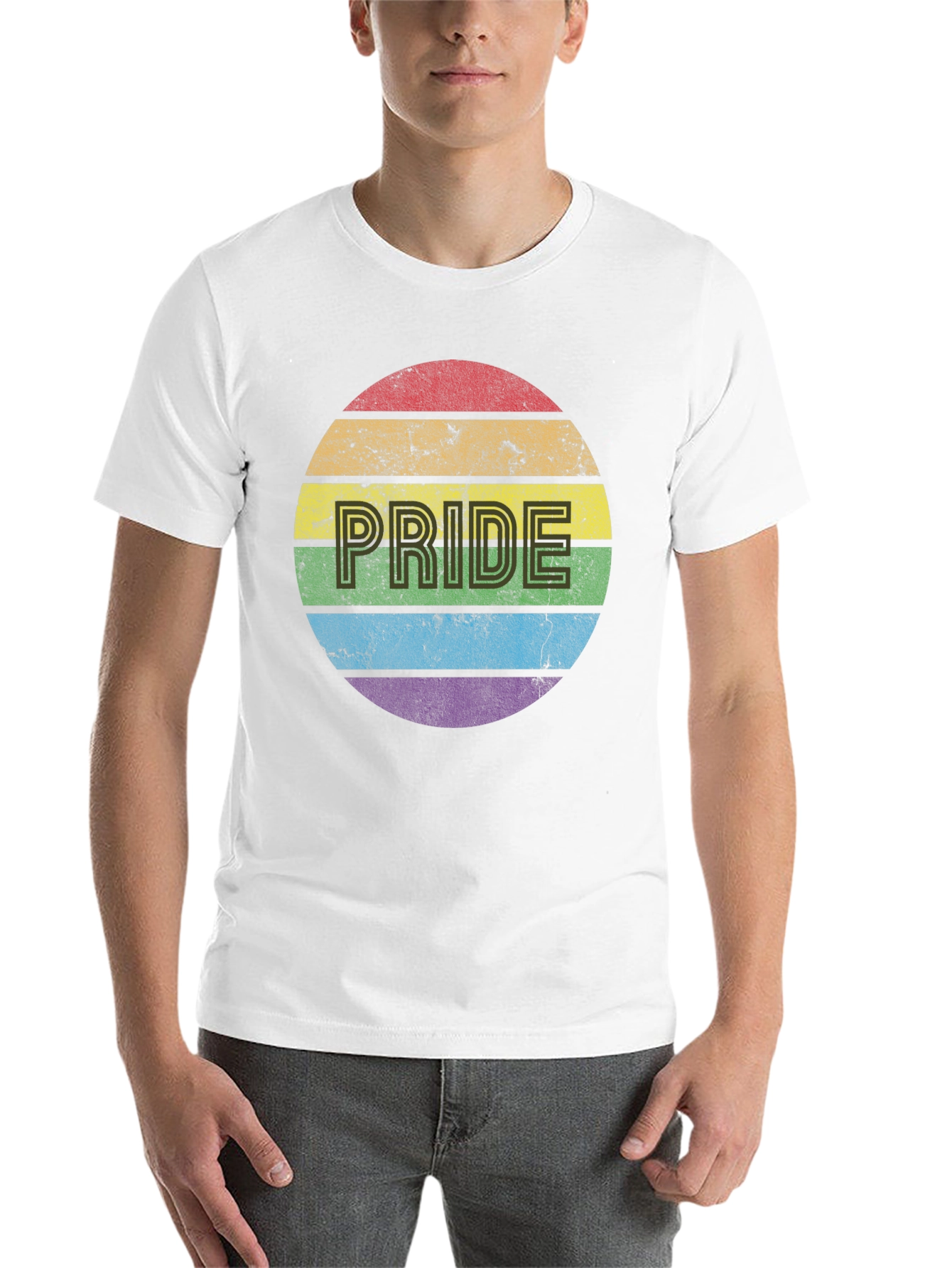 Black Pride Rainbow T-Shirt - Men's Graphic Tee view 14