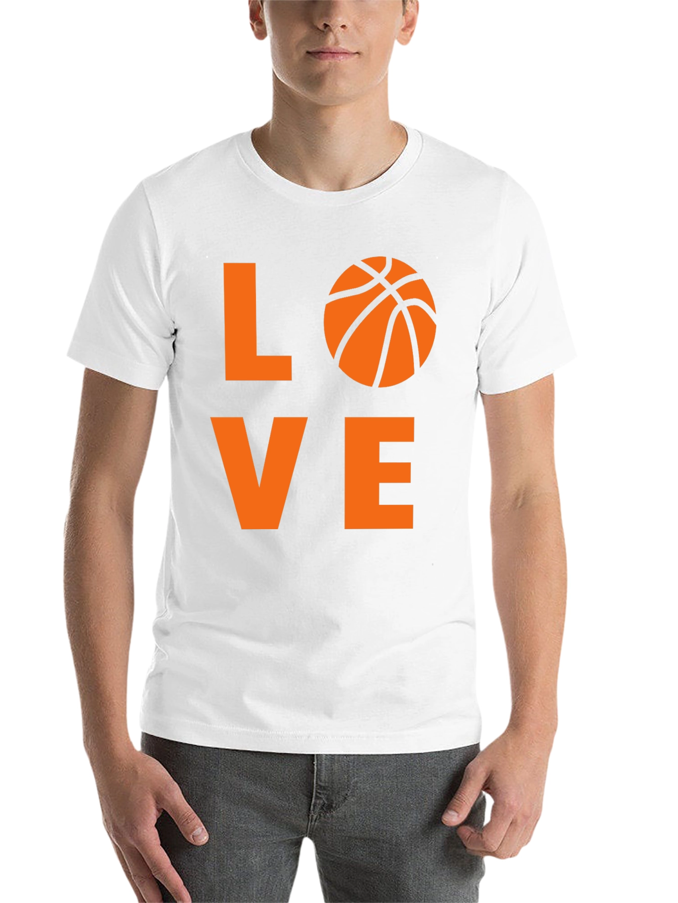 Black Love Basketball Graphic Tee - Black Cotton Shirt view 14