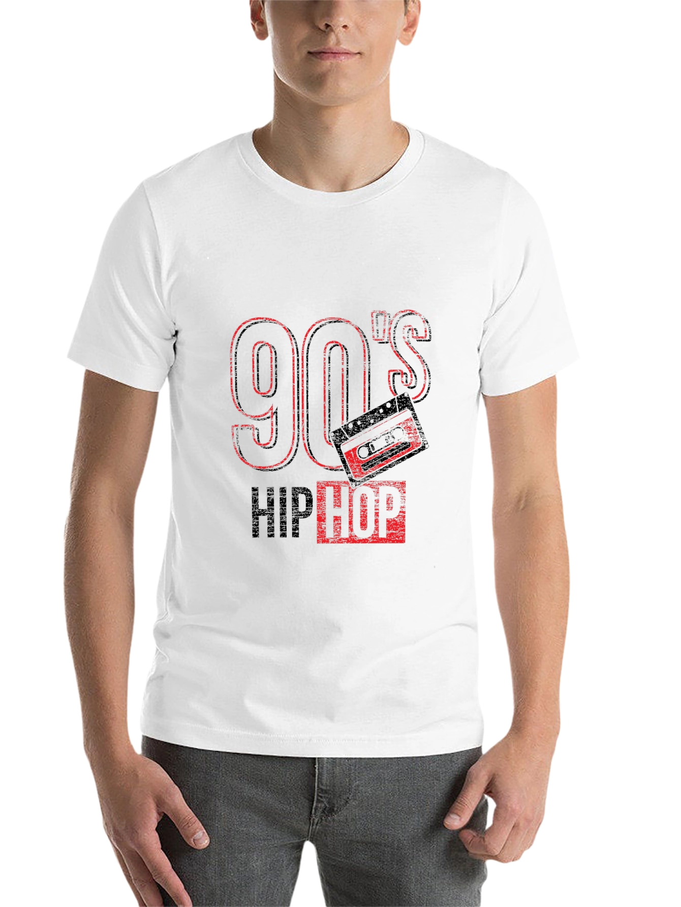 Black 90's Hip Hop Graphic Black T-Shirt view 14