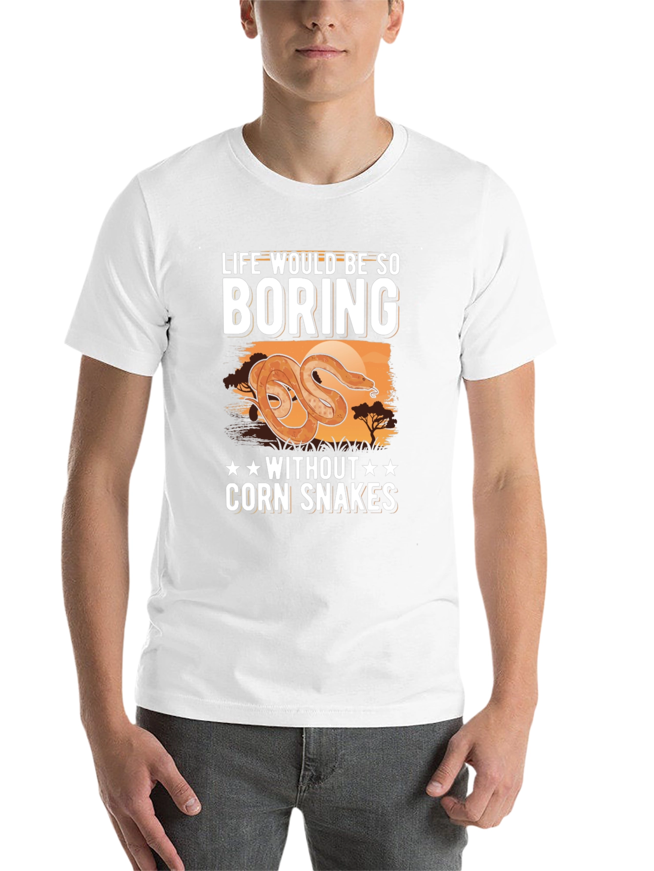 Black Life Would Be Boring Corn Snakes T-Shirt view 14