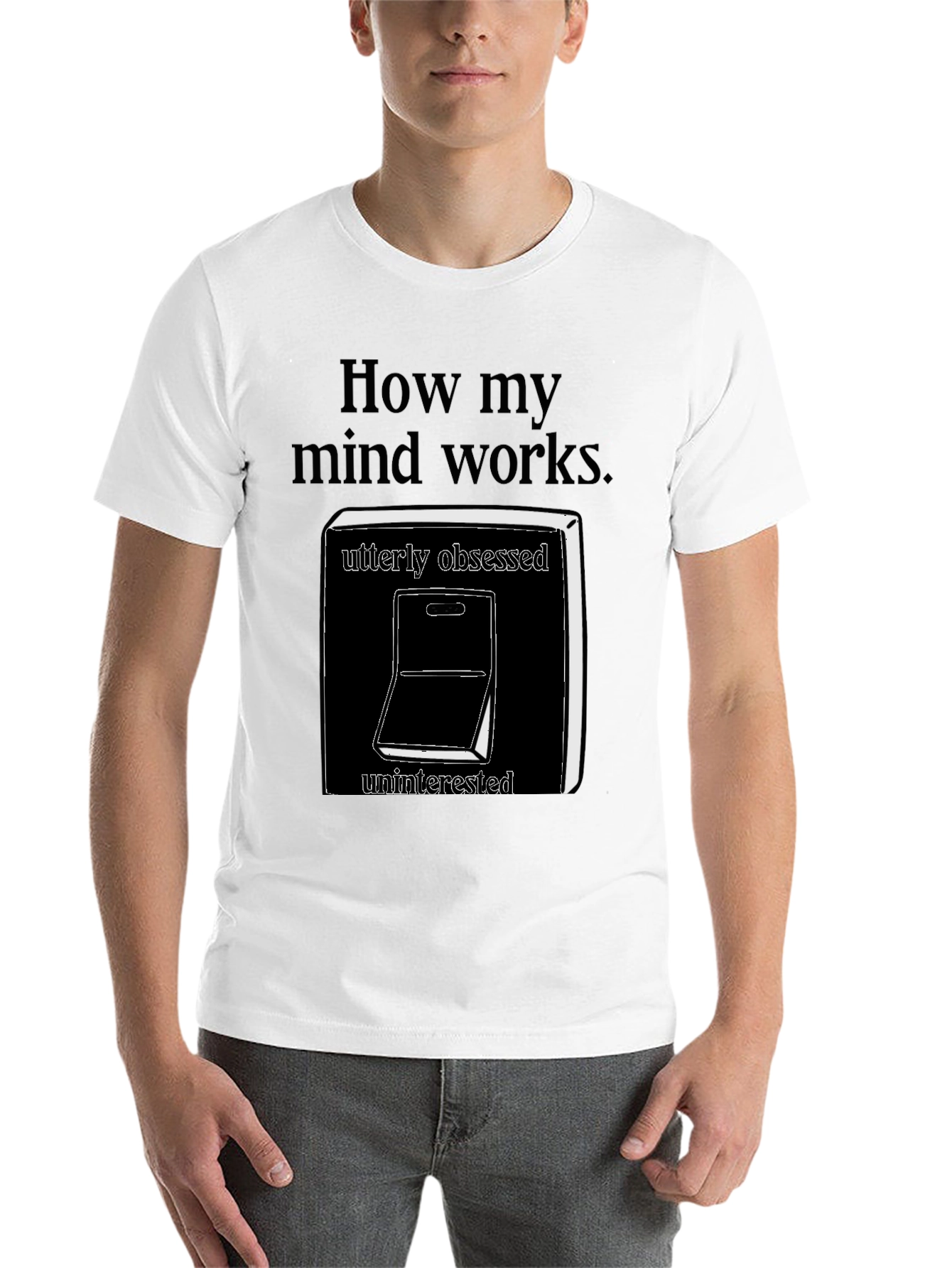 Black How My Mind Works T-Shirt view 14