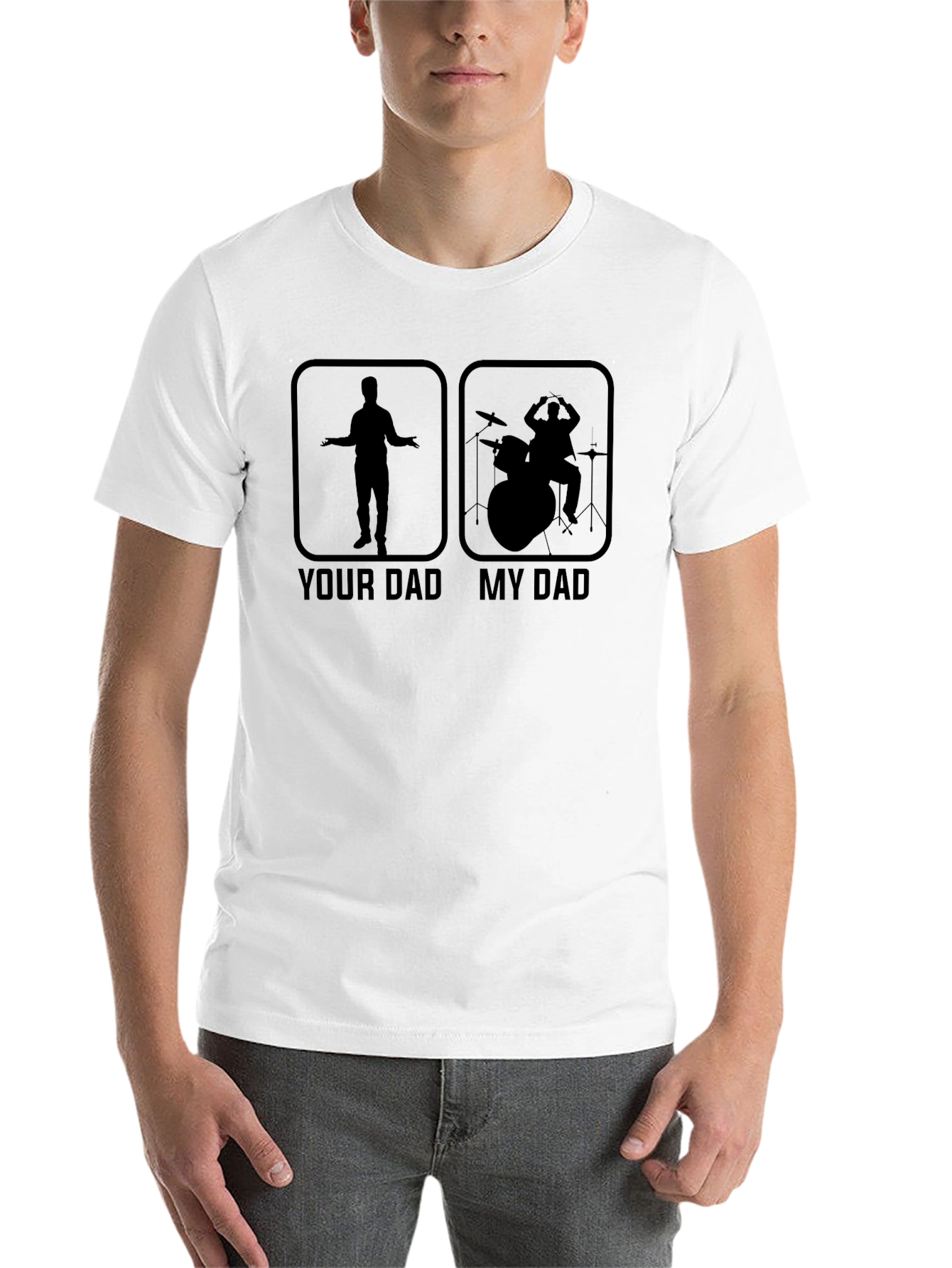 Black Your Dad My Dad Drummer T-Shirt Funny Father's Day Gift view 14