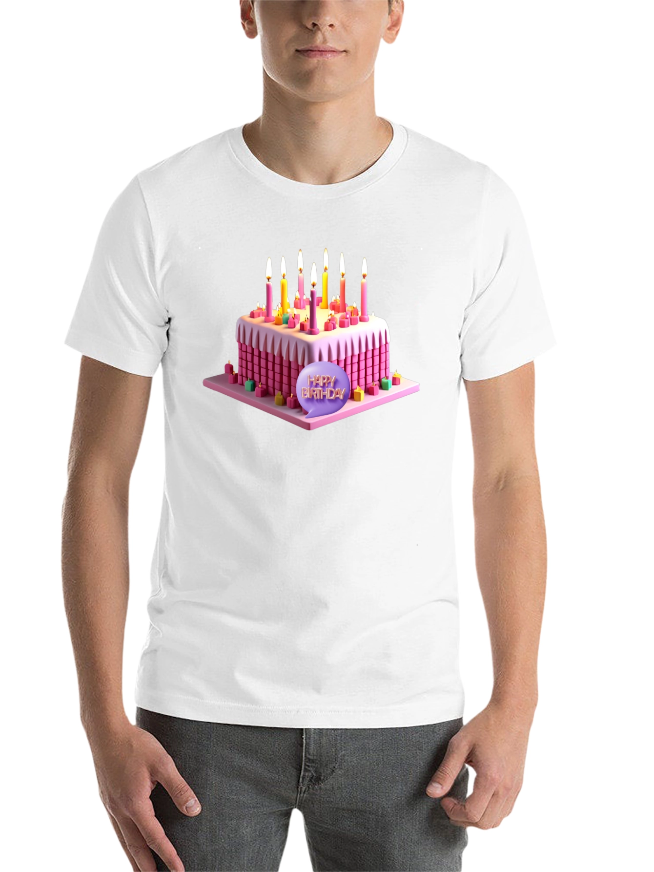 Black Birthday Cake T-Shirt - Sweet Celebration Style! view 14