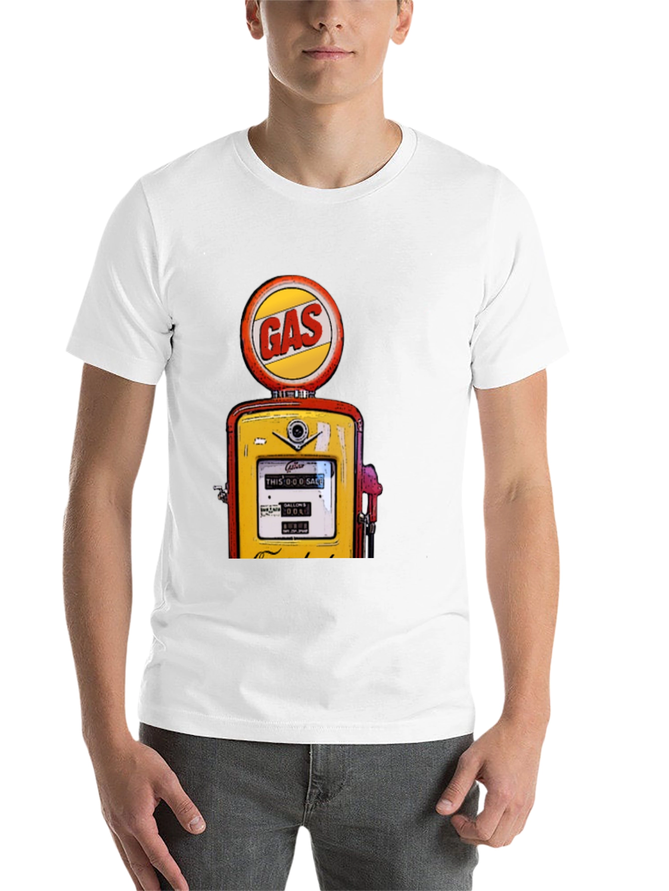 Black Vintage Gas Station Graphic T-Shirt view 14