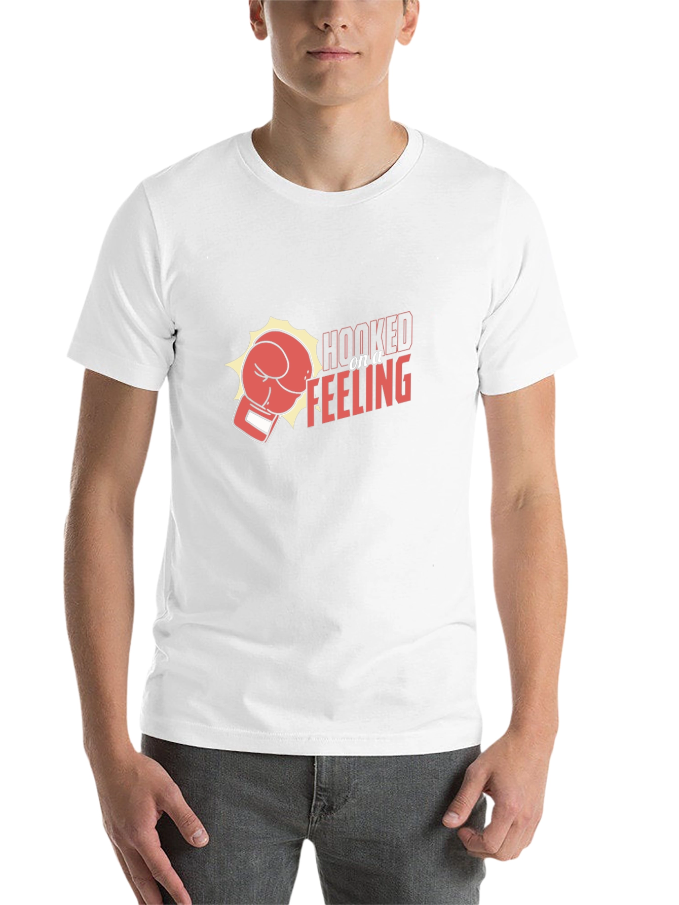 Black Hooked On a Feeling Boxing Glove Graphic Tee view 14