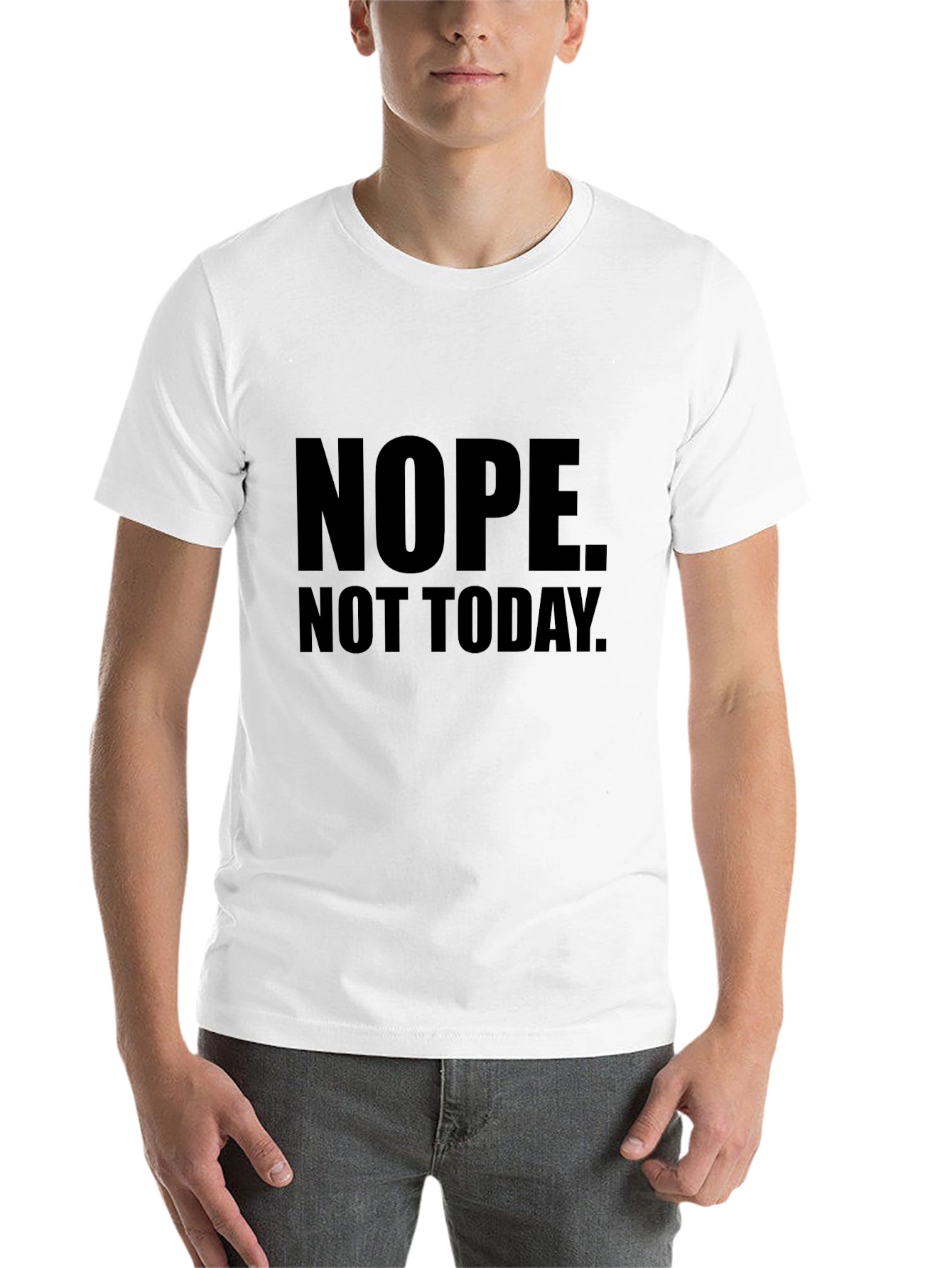 Black Nope. Not Today. Graphic T-Shirt - Men's view 14