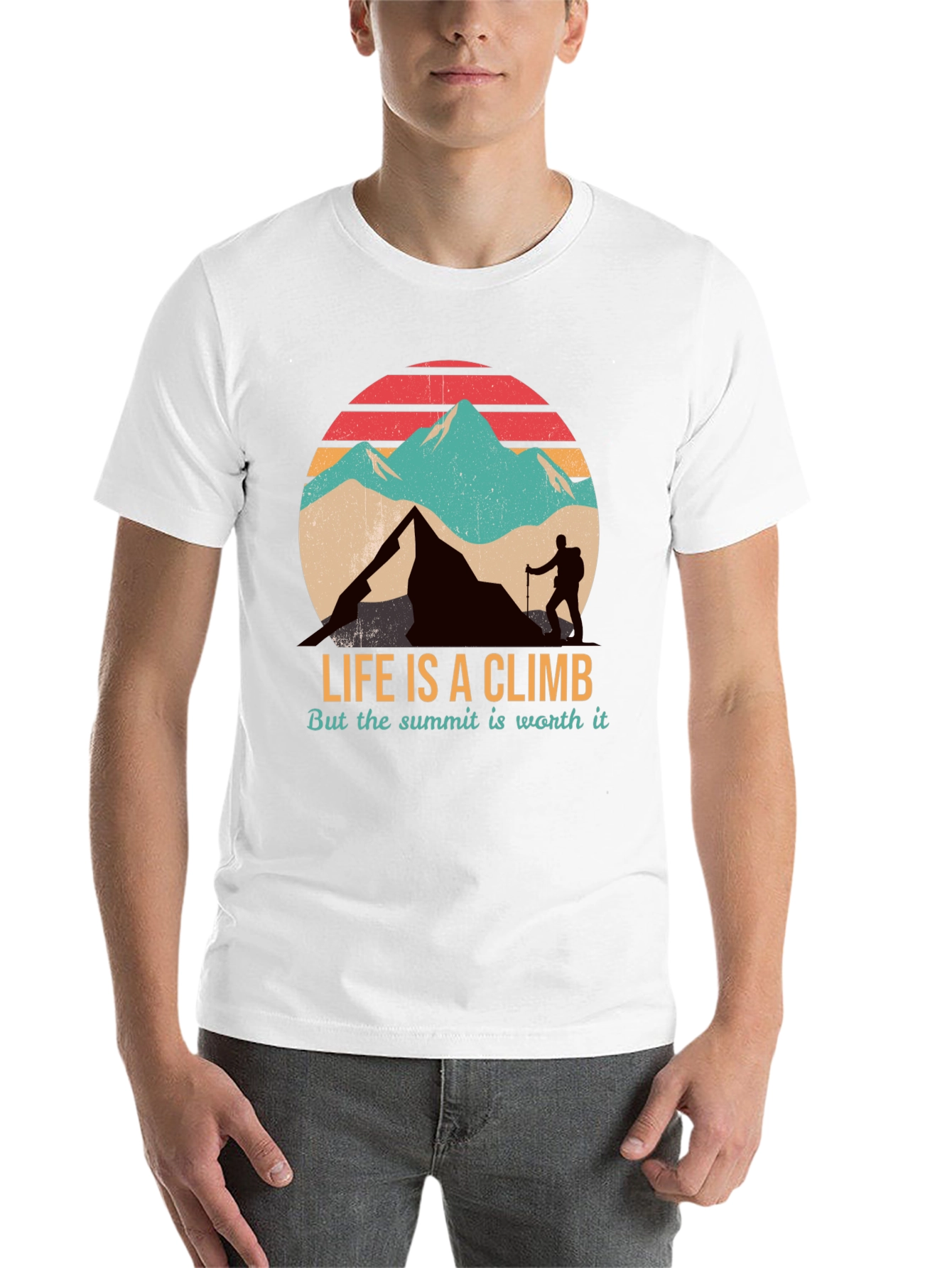 Black Life is a Climb T-Shirt view 14